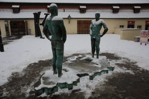 La fontaine - Sculpture de David Černý - Prague