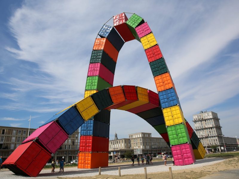 Catène de containers - Vincent Ganivet