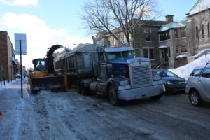 Tracteur chasse-neige